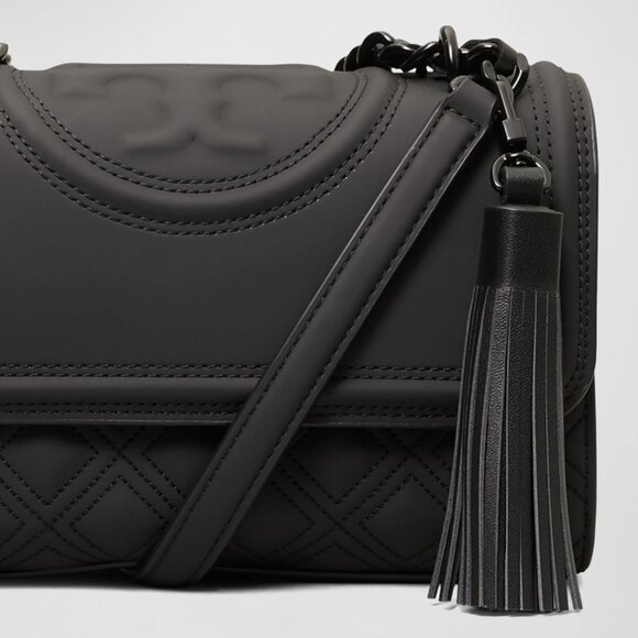 TORY BURCH Fleming Convertible Shoulder Bag Matte Black - Picture 3 of 13